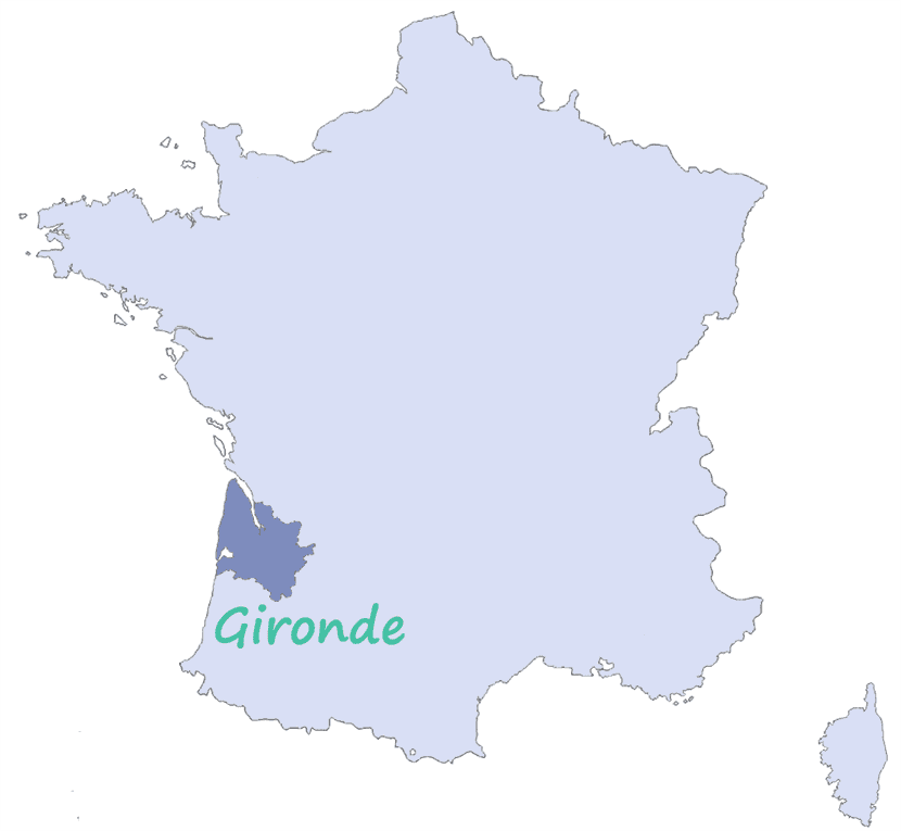 Carte France Gironde
