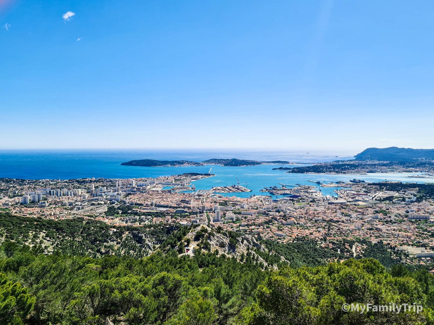 Panorama Toulon Depuis le Mont Faron