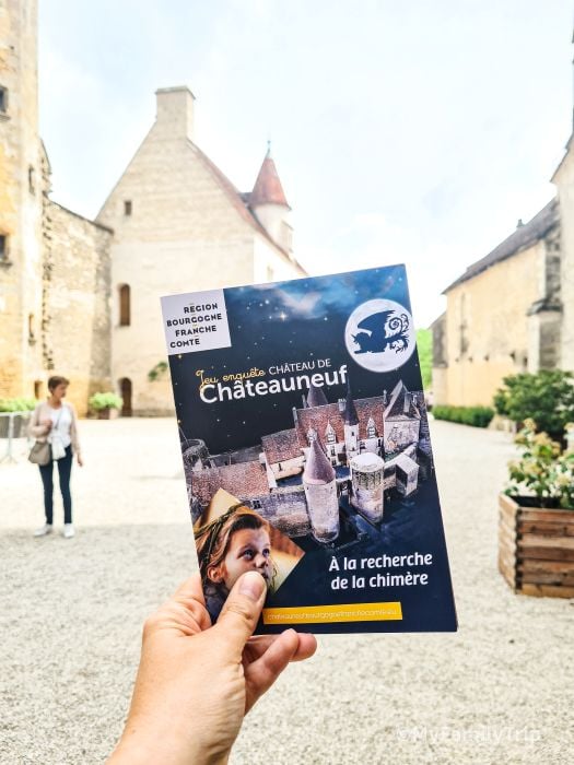Livret jeu pour enfants, visite du chateau de chateauneuf en auxois