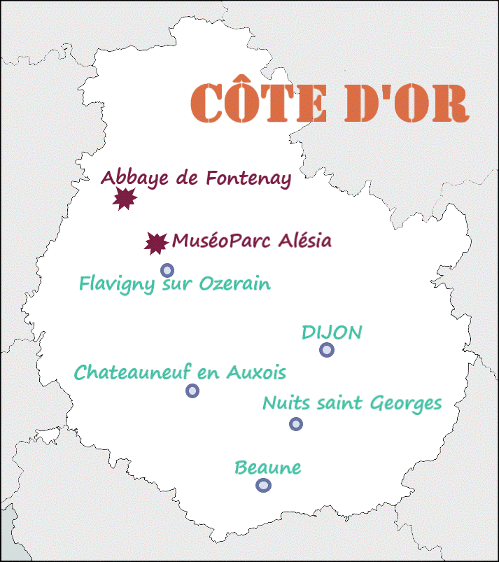 carte cote d'or