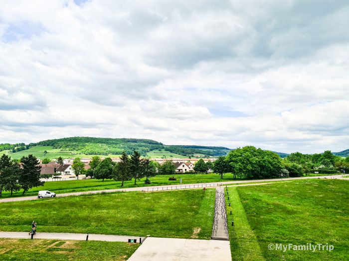 Panorama depuis la terrasse du museo Parc Alesia